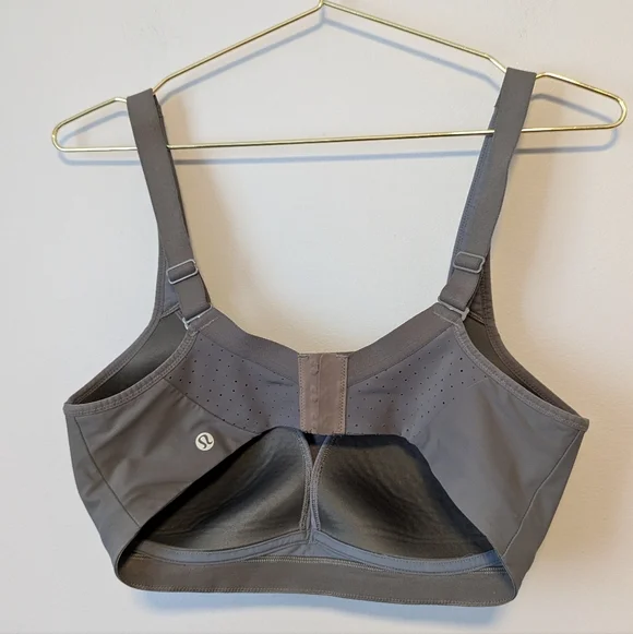 Lululemon Run Times Bra Bundle Of 2 Size 36D Mulled Wine Rover Grey LW2CQLS GUC - Picture 14 of 14